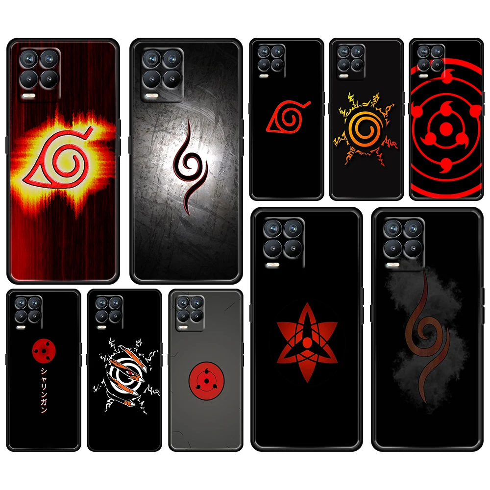 

Japanese Anim Naruto LoGo For OPPO Realme GT Neo Master Edition 9i 8 7 Pro C21S Narzo 30 5G Funda Silicone Soft Black Phone Case