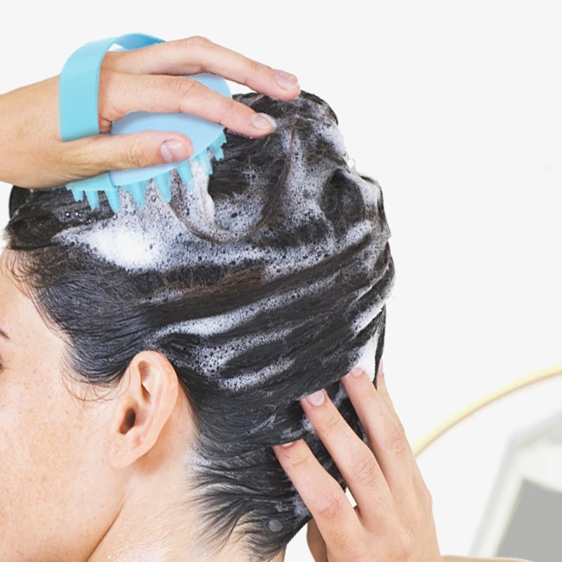 

Soft ABS+TPR Body Scalp Care Hair Washing Massage Brush Wet and Dry Non-slip Hand-held Shampoo Hair Washing Comb Shower Bath SPA