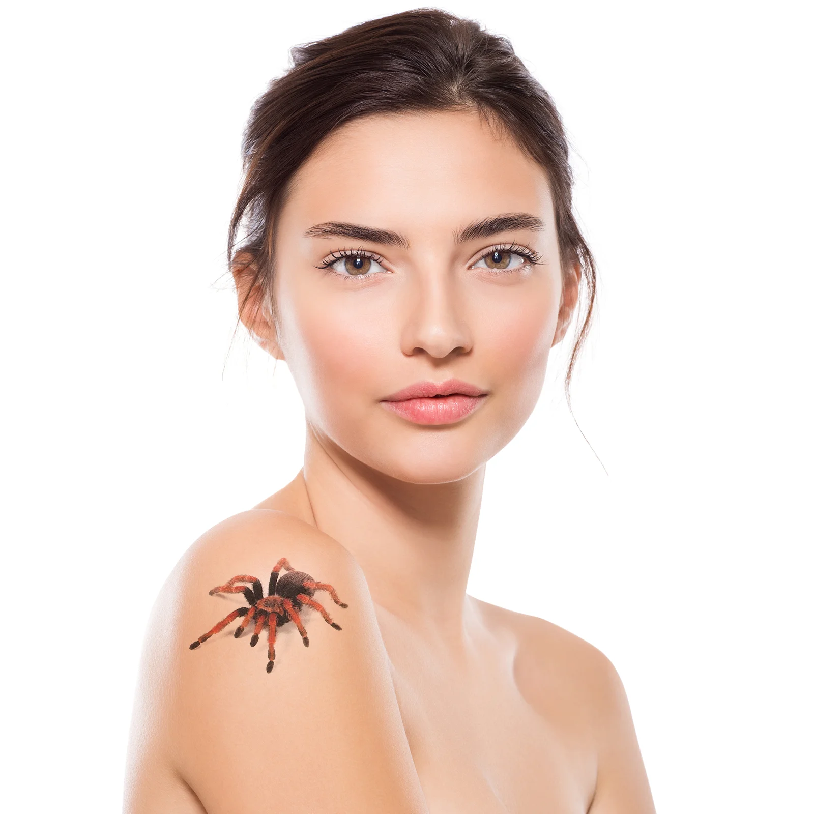 

10 Sheets Spider Tattoos Stickers Temporary Tattoos Decoration for Face Leg Hand