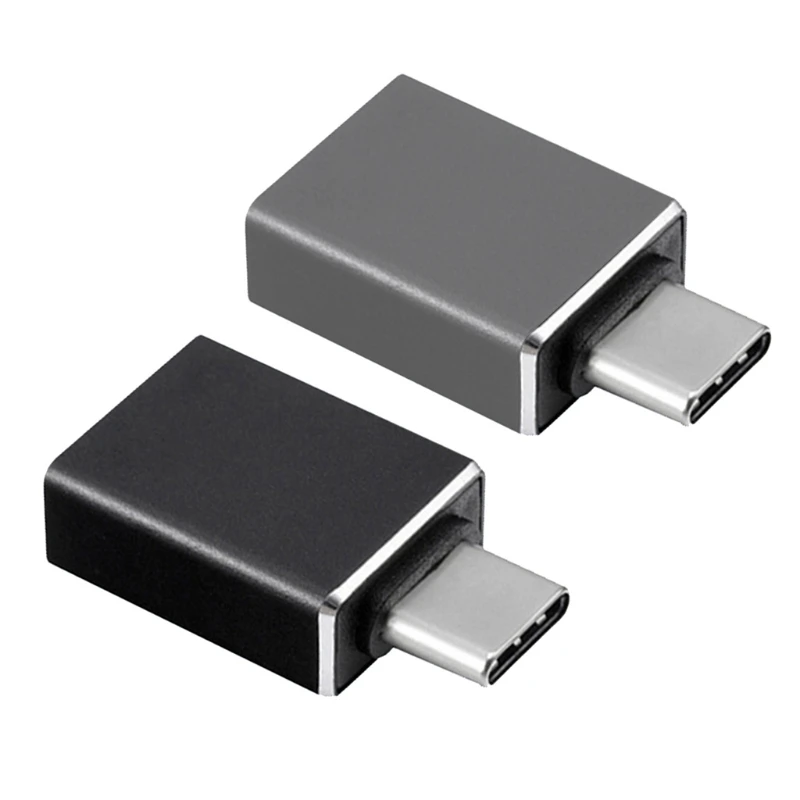 

Переходник с Type C на USB 3,1, совместимый с высокоскоростным адаптером OTG, черный/серый, 60 Вт, адаптер USB C на USB 3,0, женское растяжение