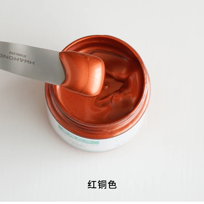 100 мл металлическая акриловая краска Ретро меняющая цвет свеча статуя цветная