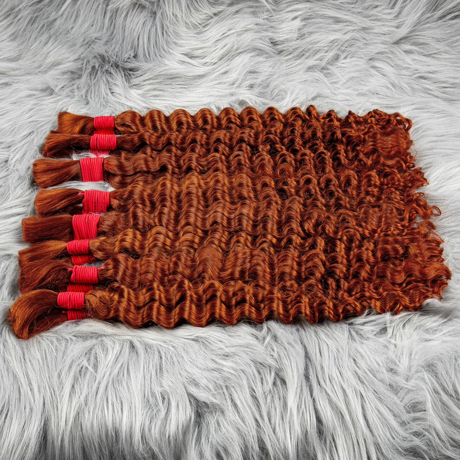 350 Имбирные плетеные человеческие волосы в стиле бохо для плетения женские с