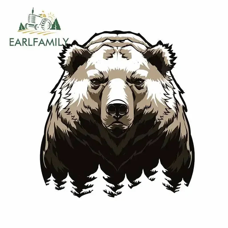 

EARLFAMILY 13 см для медведя, автомобильный бампер, оконные наклейки, ремонтная наклейка, виниловая автомобильная пленка, солнцезащитный крем для мотоцикла, украшение для кемпера