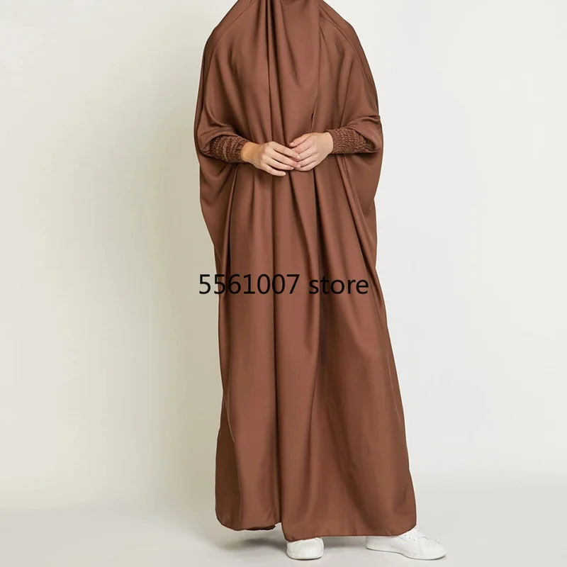 Jilbab Eid мусульманское платье для молитвы длинная химар хиджаб Abaya Дубай полная