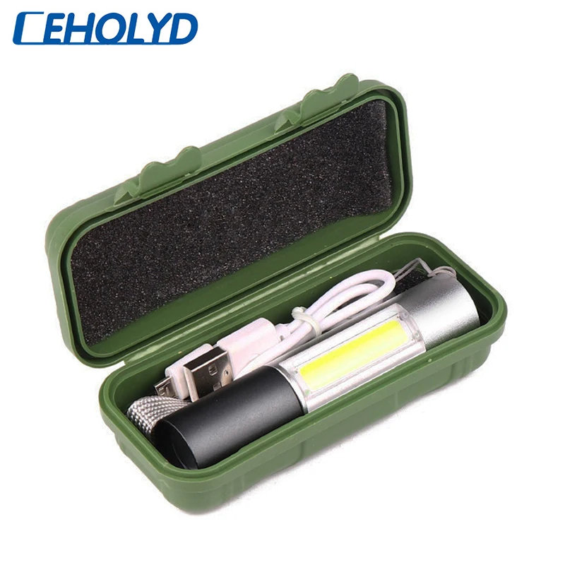 

Q5 Mini LED Flashlight Penlight 100000LM Waterproof Torch 3 Modes Zoomable Adjustable Focus Lantern Portable Light Bulb