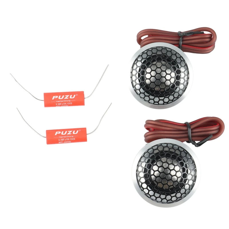 

PUZU Car Tweeter Speakers 25Mm Voice Coil Max Power 120W Output Power High Resolution Sound Quality Car Audio