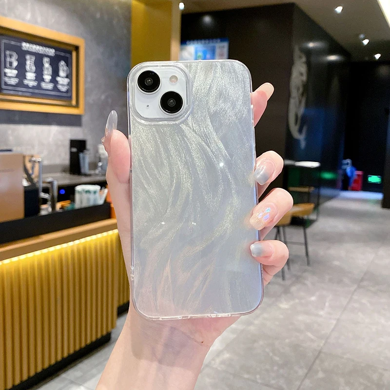 Роскошный чехол для телефона с блестящими перьями и градиентом Samsung Galaxy A23 A24 A25 A32