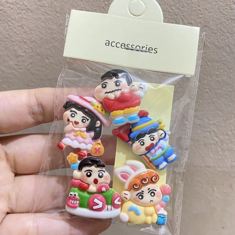 5 шт. Симпатичные карандаши Shin-chan аксессуары из смолы декоративные наклейки
