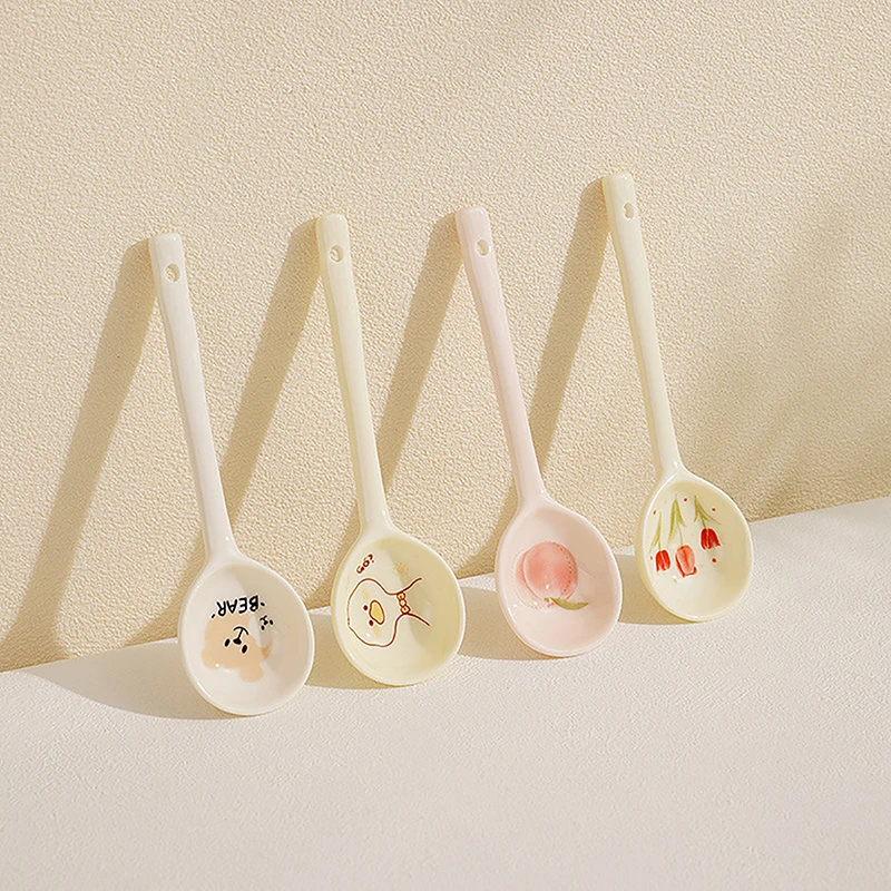 Керамическая Кофейная Ложка Для Супа Хлопья Джема Милая Бытовая Посуда