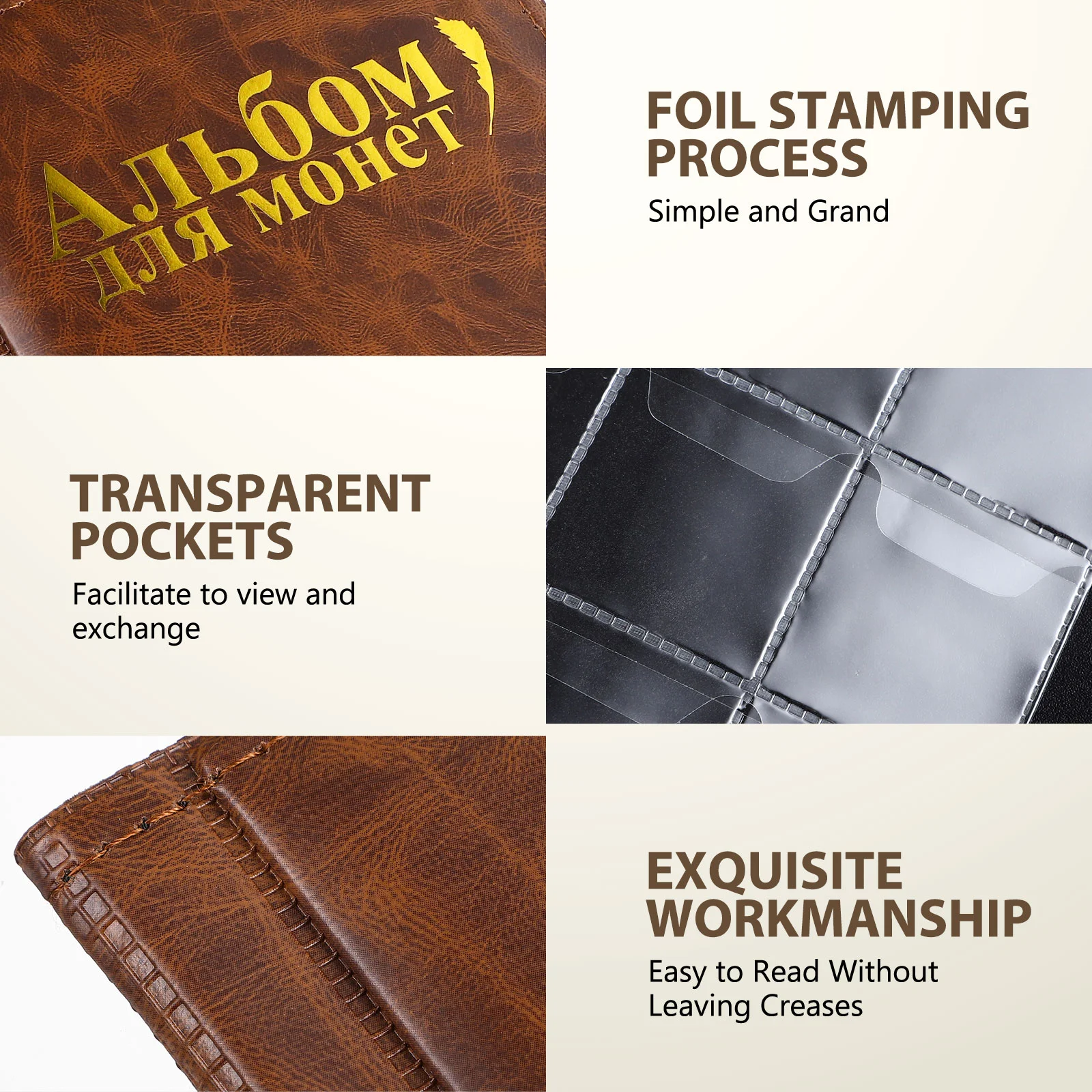 

1 Pc Display Vintage Collectors Coin Holders Coin Collection Book Coin Collection Holder Coin Storage Book Coin Storage Album