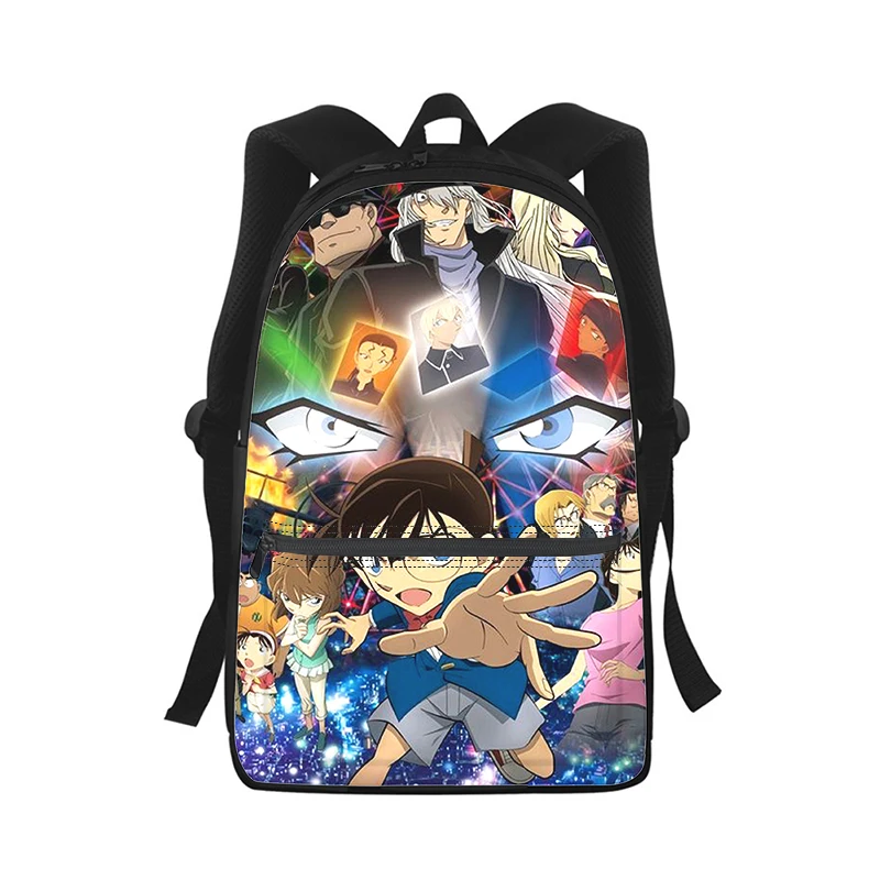 Detective Conan Anime Men Women Backpack 3D Print Fashion Student School Bag Laptop Backpack Kids Travel Shoulder Bag