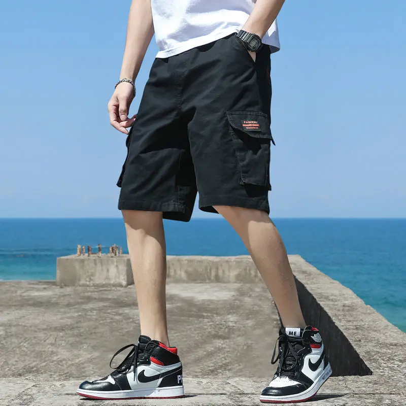 

Men's Summer Shorts Casual Shorts Work Trousers Men Solid Color Short Parts Bermudas Men Short Homme 2023 Lightweight M-5XL Q331