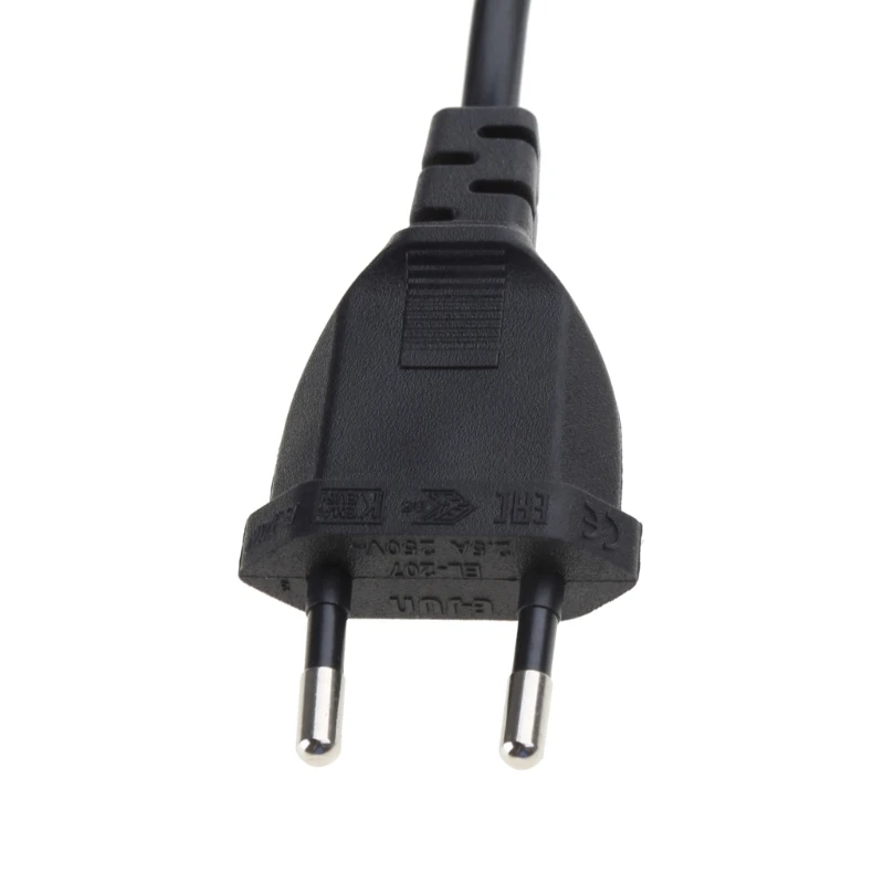 Шнур адаптера питания EU 2-контактный штекер IEC 320 C5 Micky для блока ноутбука 3 Прямая