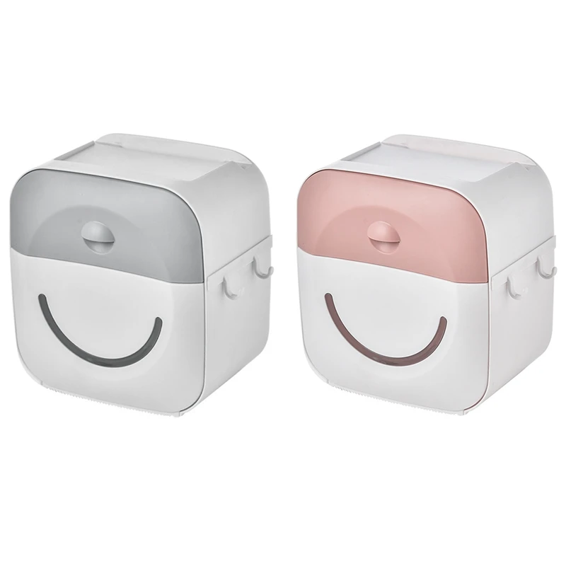 

Waterproof Paper Towel Holder Wall Mounted Case Tube Box for Toilet
