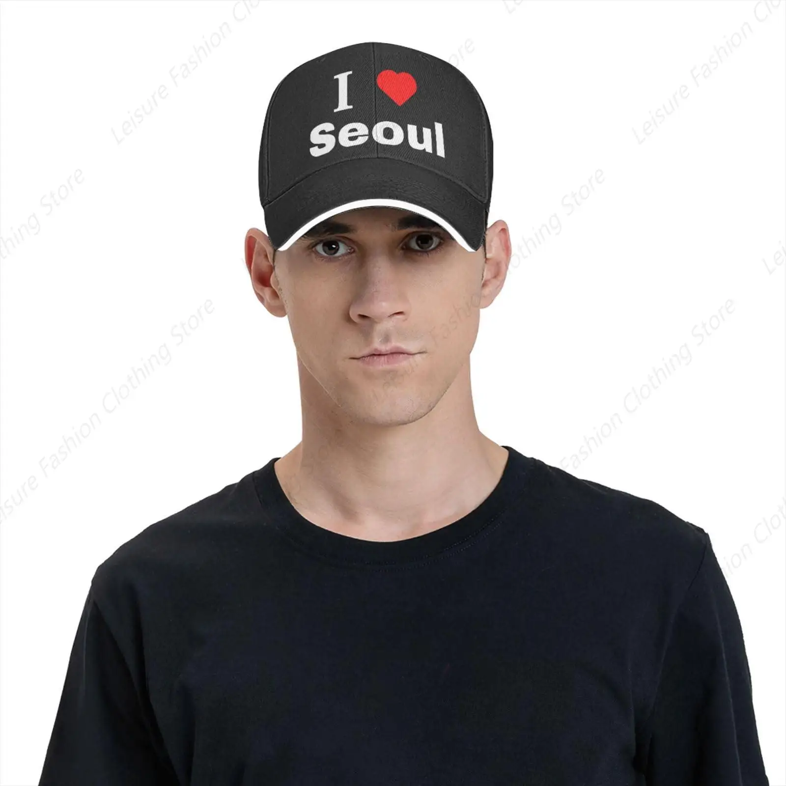 Бейсбольная кепка I Love Seoul шляпы с полями для мужчин и женщин регулируемые кепки
