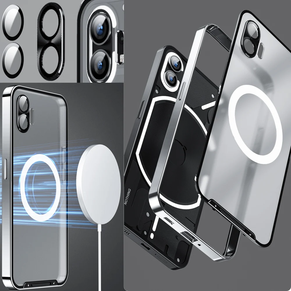 Магнитный беспроводной бампер с металлической рамкой для Magsafe - купить по