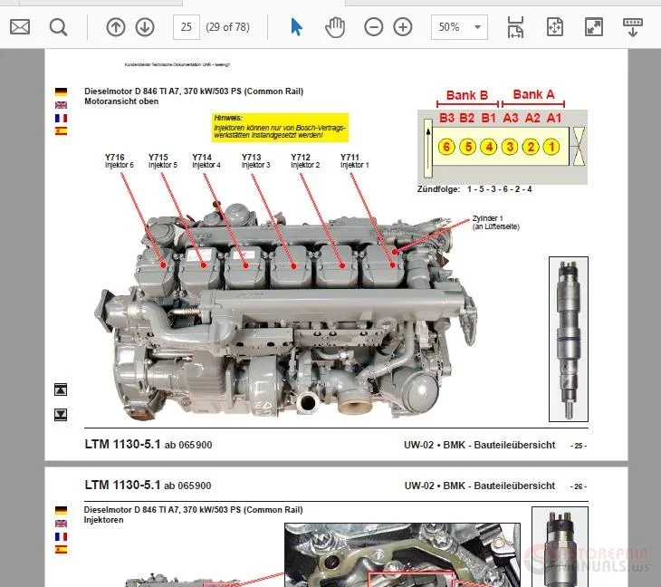 Руководство по магазине кранов Liebherr и экскаватор проводки инструкции