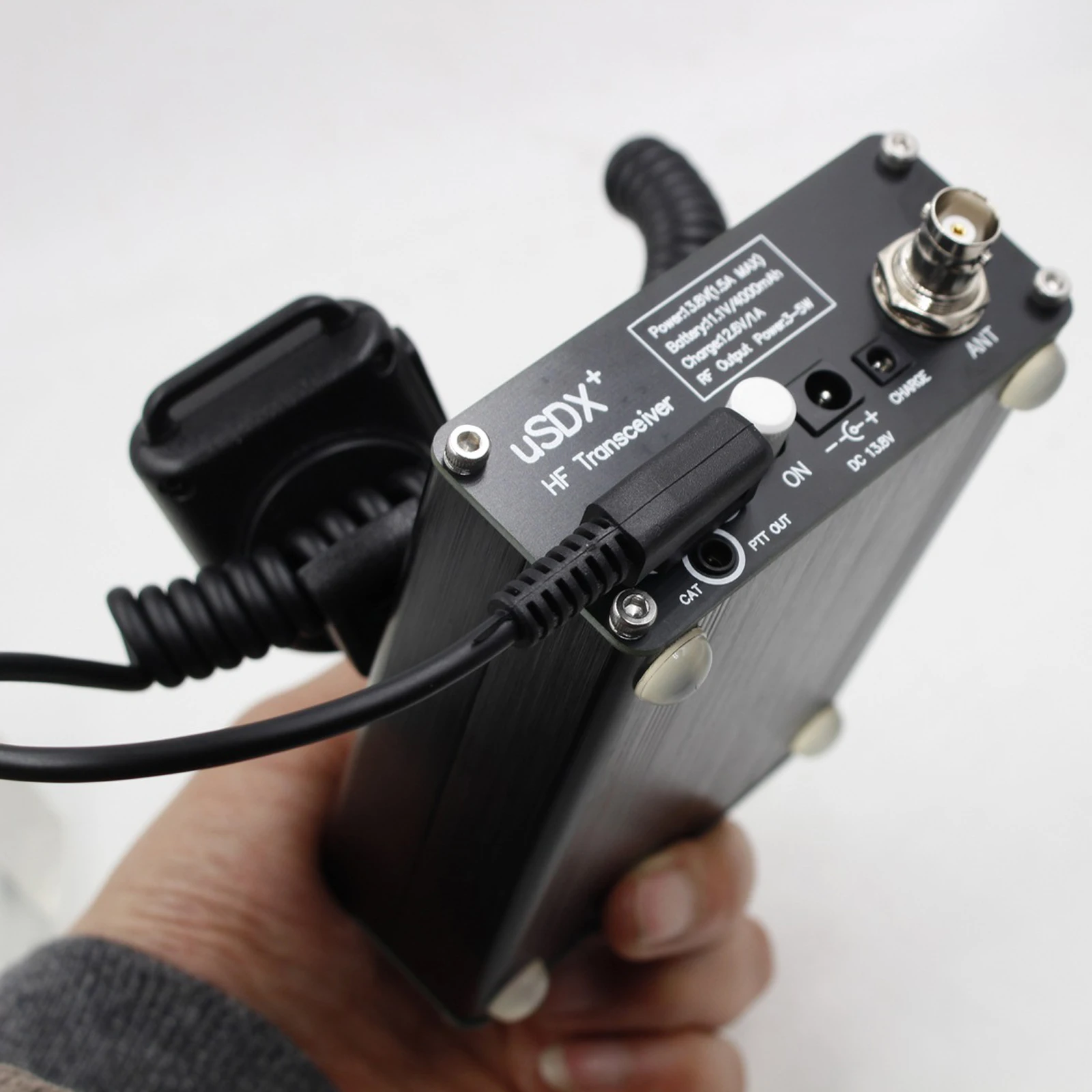 USDR USDX + Plus V2 10/15/17/20/30/40/60/80m 8-полосный SDR все режимы HF SSB QRP трансивер аккумулятор 4000
