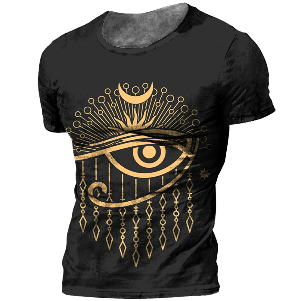 

Vintage Men's T-Shirt 3d Vintage Harajuku Print Short Sleeve Summer O-Neck Top Fashion Casual T-Shirt For Men Oversized Clothing
