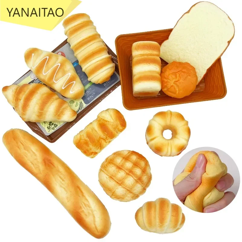 Искусственная еда имитация торта хлеба модель французский багет тост круассан