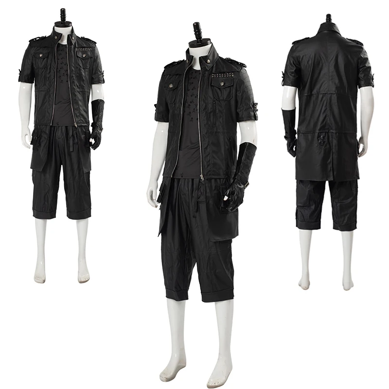 

Костюм фэнтези Фэнтези фосфорести каелум Noct для косплея мужчин костюмы мужская куртка рубашка черное пальто брюки костюмы на Хэллоуин