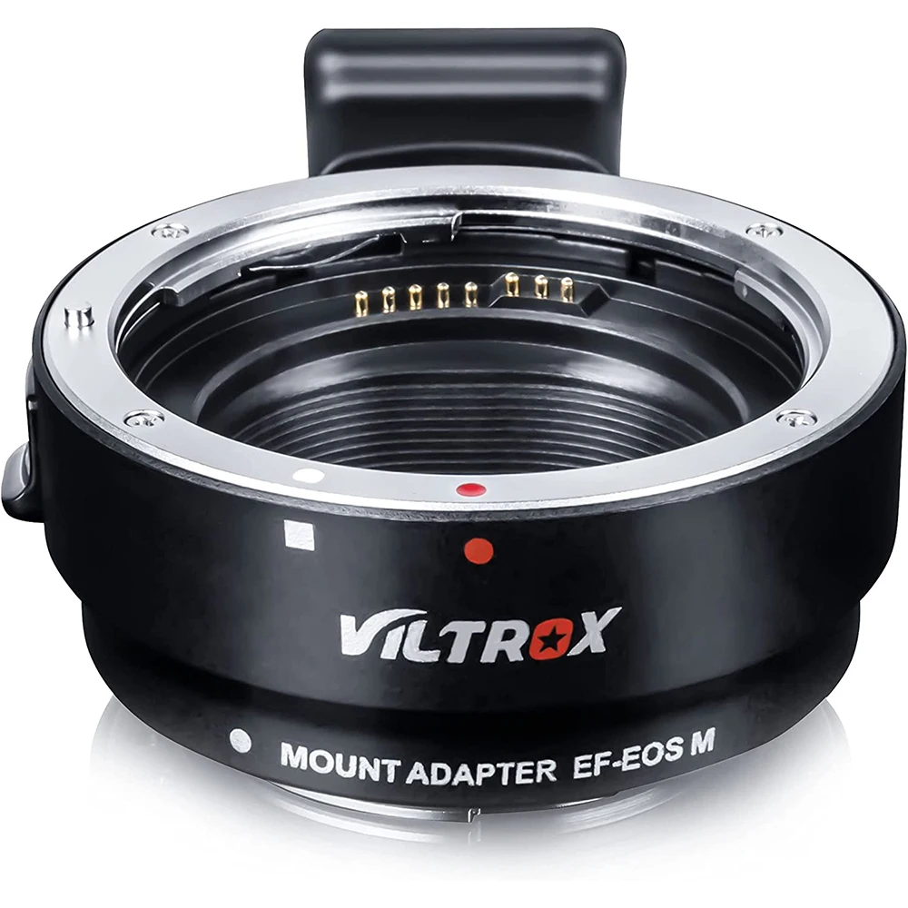 

Кольцо-адаптер для объектива VILTROX для Canon EF, зеркальные фотообъективы для Canon, зеркальные камеры M2 M3 M5 M6 II M10 M50 с автофокусом