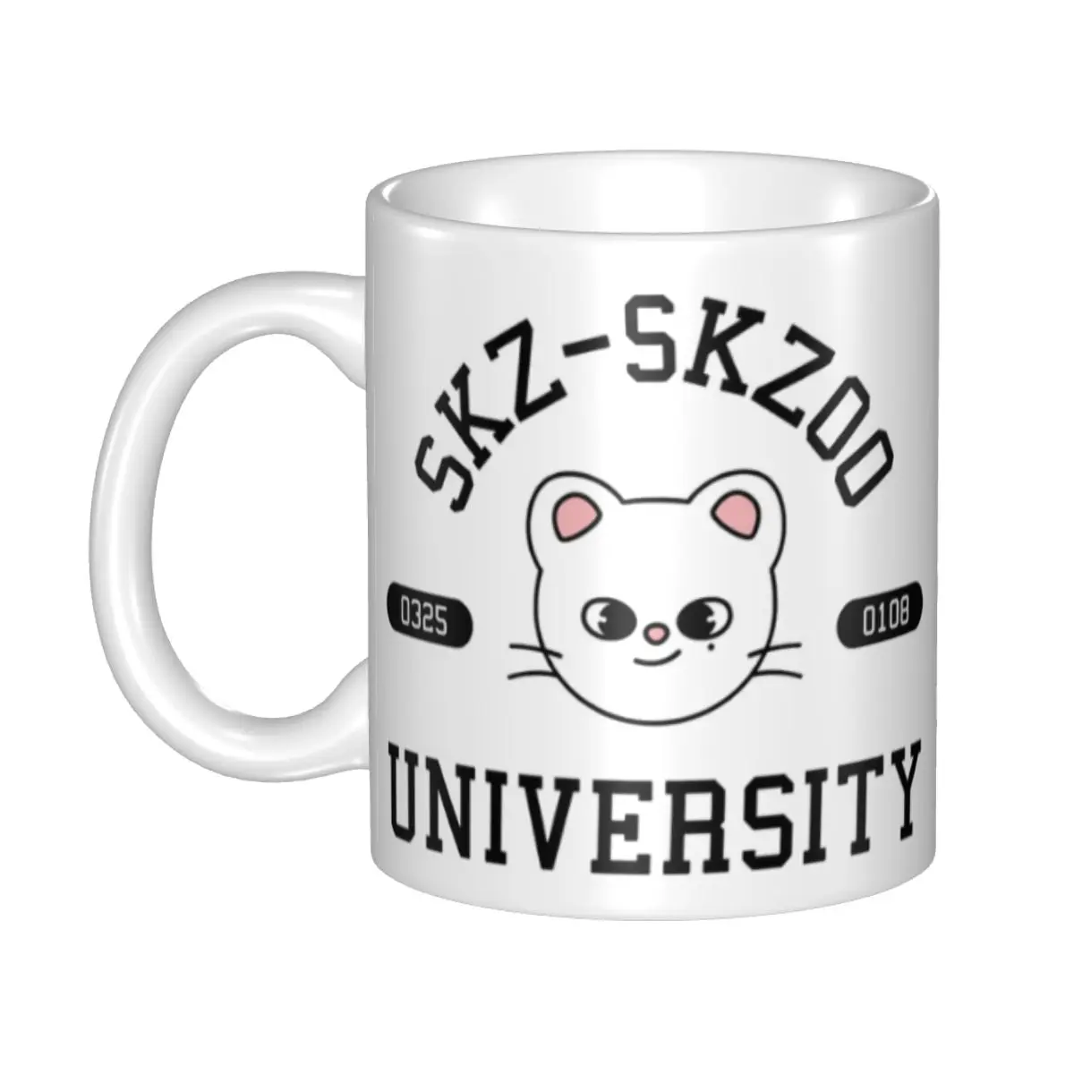 

DIY Stray Kids Skzoo University Jiniret Hyunjin Ceramic Mug Custom Coffee Cup Creative Present