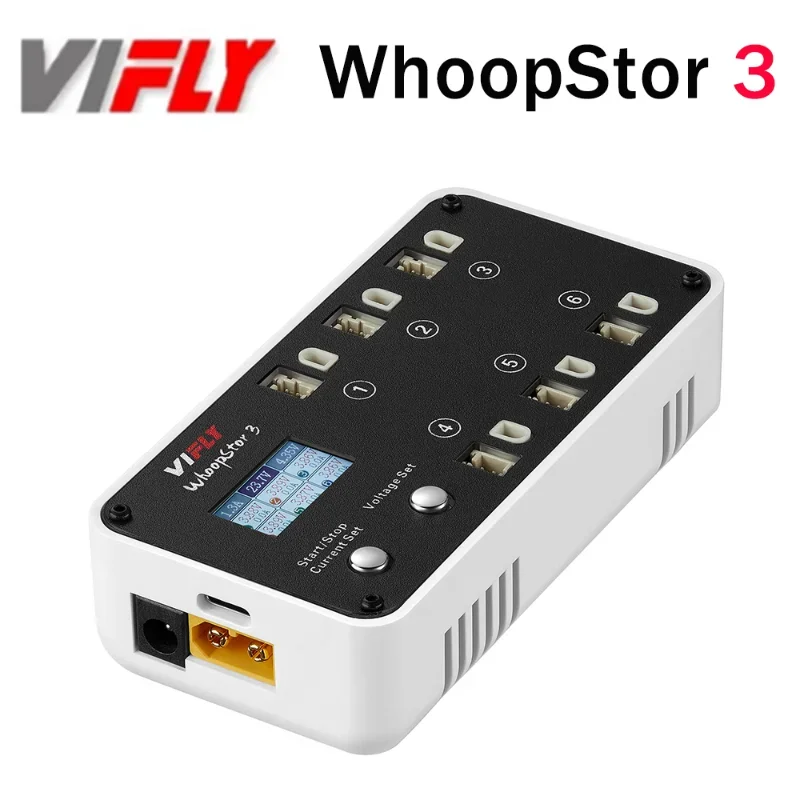 НОВОЕ VIFLY WhoopStor 3 V3 6 портов 1S LIPO зарядное устройство разрядное функция хранения