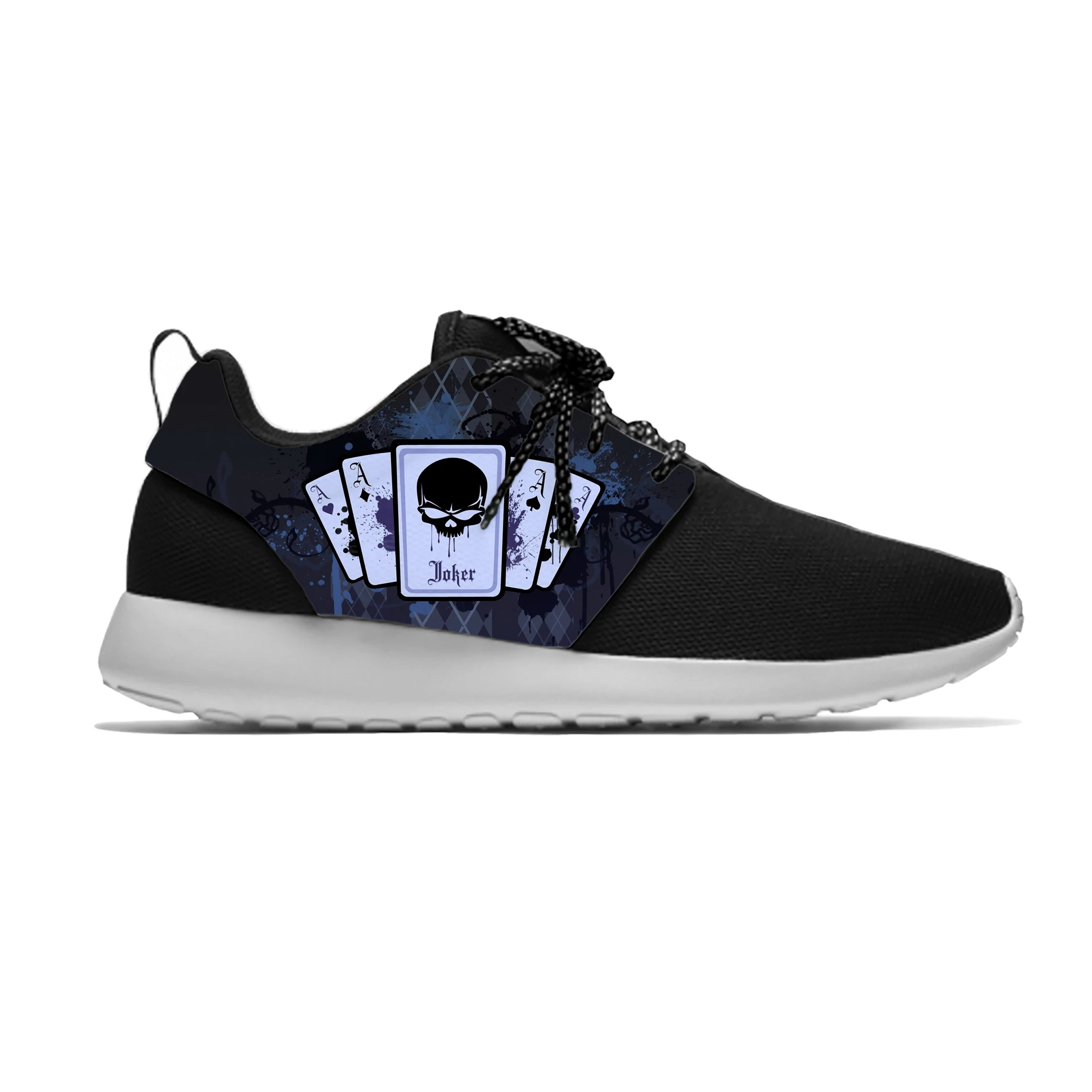 

Grim Reaper Death Skull Poker Skeleton Horror Cool Sport Running Shoes Casual Breathable Lightweight 3D Print Men Women Sneakers