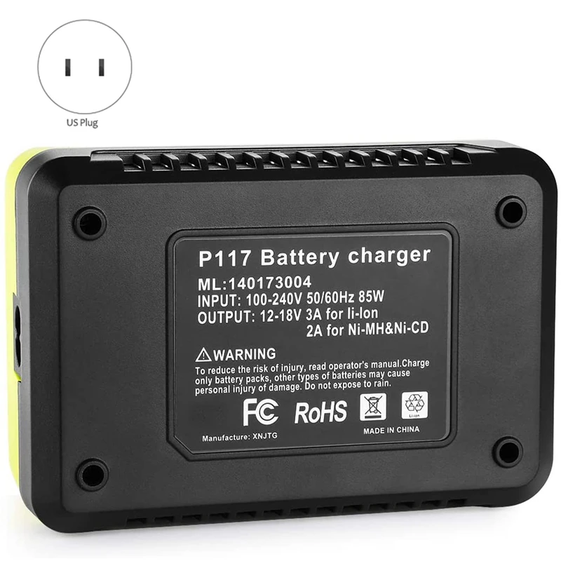 Зарядное устройство P117 для Ryobi 12 В-18 В NI-CD NI-MH литий-ионный аккумулятор P102 P103 P104 P105