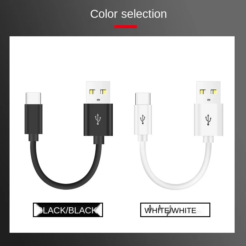Фото Кабель USB Type-C для Samsung Galaxy S9 Note 8 9, 10 см, USB 3,0, USB C, 2A, кабель для быстрой зарядки и передачи данных, Huawei P10 P40 Pro №3