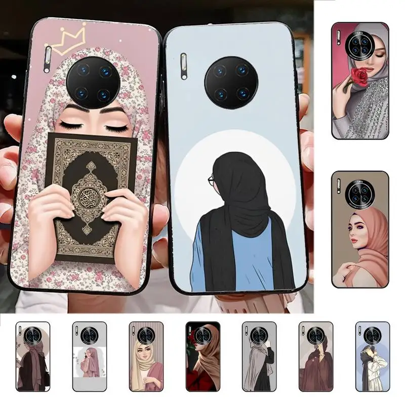 

Woman In Hijab Phone Case For Huawei Mate 10 20 30 40 50 lite pro Nova 3 3i 5 6 SE 7 pro 7SE