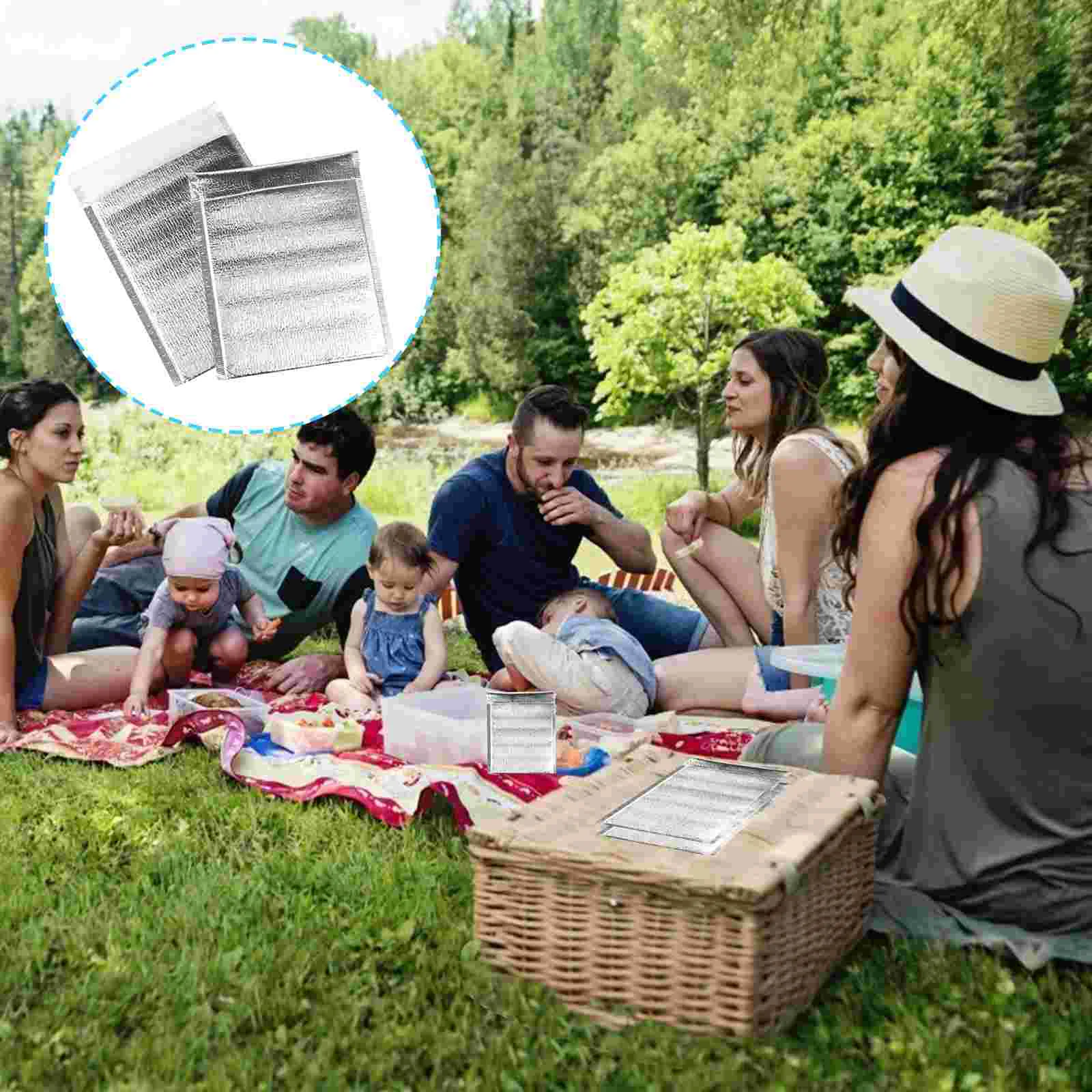 

20 шт., алюминиевые Термосумки для хранения