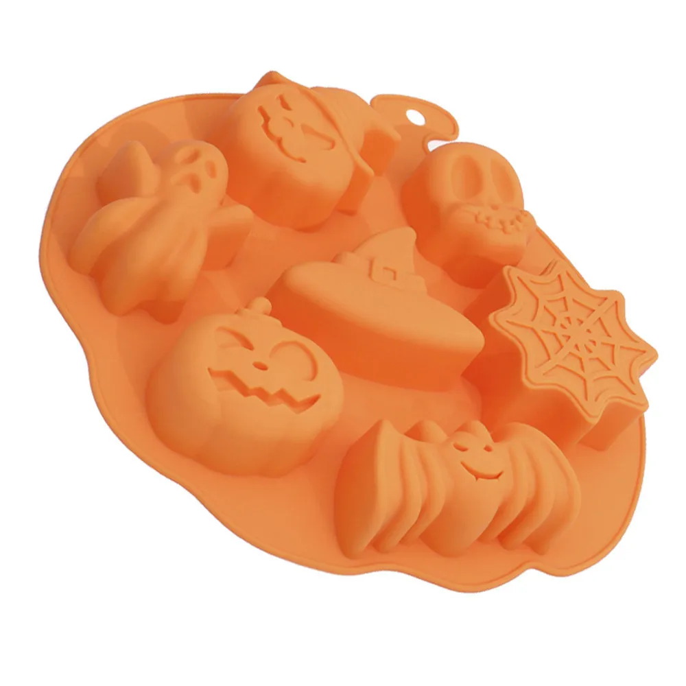 

Halloween Holiday Pumpkin Cake Mold 6/7 Cavities Pumpkin Ghost Bat Shape Chocolate Molds DIY Cake Decorating Tools Dropship