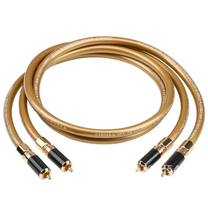 ATAUDIO 1 пара аудиокабелей RCA кабель высокой чистоты OFC Core 2RCA с позолоченной вилкой