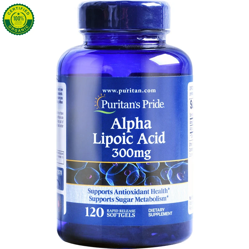 

America Puritan's Pride. Alpha Lipoic Acid 300mg 120 Capsules To Balance Blood Sugar Health Weight Loss, Anti-radiation