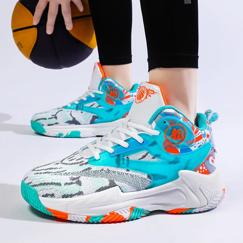 Men's Basketball Shoes Breathable Sports Shoes Outdoor Fitness Training Shoes Women's Basketball Sneakers Men's Running Shoes