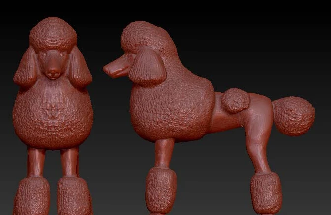 

3d model relief for cnc in STL file Dog_3