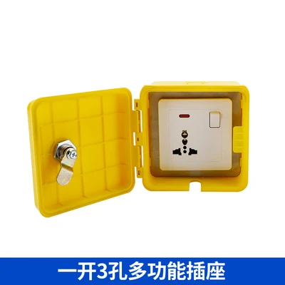 

Electric vehicle outdoor rainproof charging box with lock battery car outdoor surface mounted 86 type socket protection box