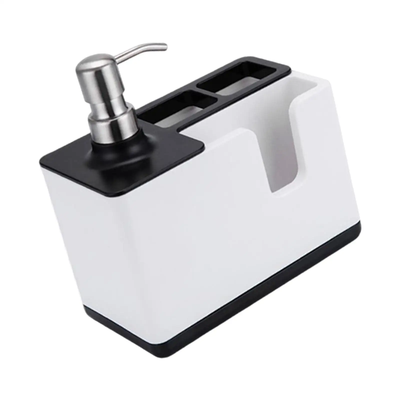 

Пластиковый дозатор для мыла и аксессуары для хранения раковины, аккуратный дозатор жидкого мыла и держатель губки для кухонной столешницы