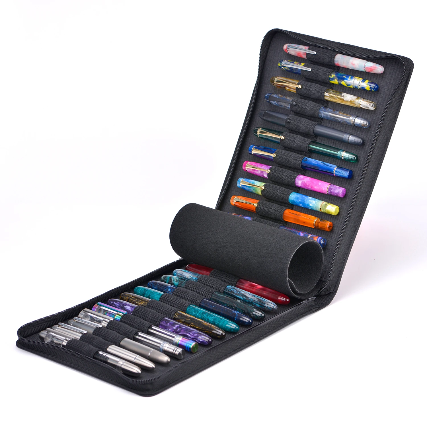 

Черный органайзер для перьевых ручек Asvine на 24 слота