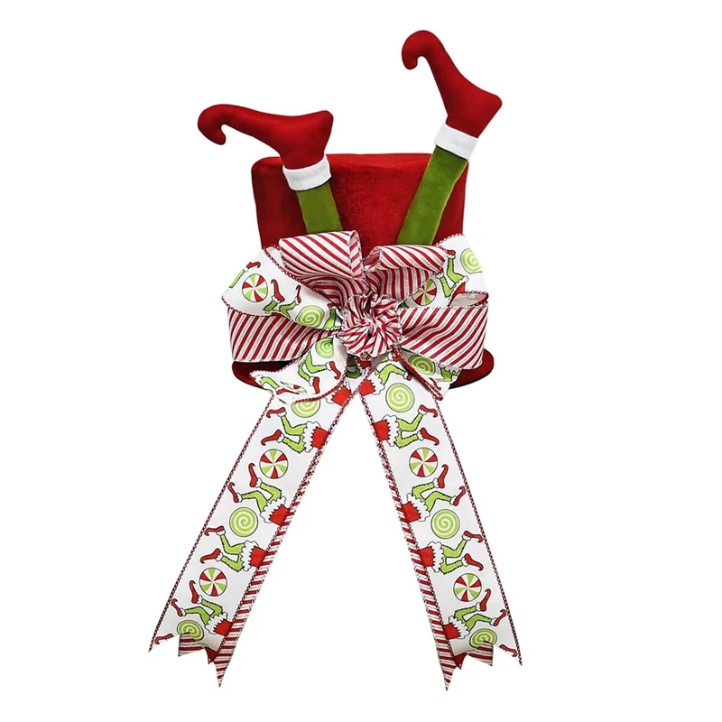 

1 PCS Christmas Tree Topper Christmas Decoration Hat Decoration Compressible Foldable A