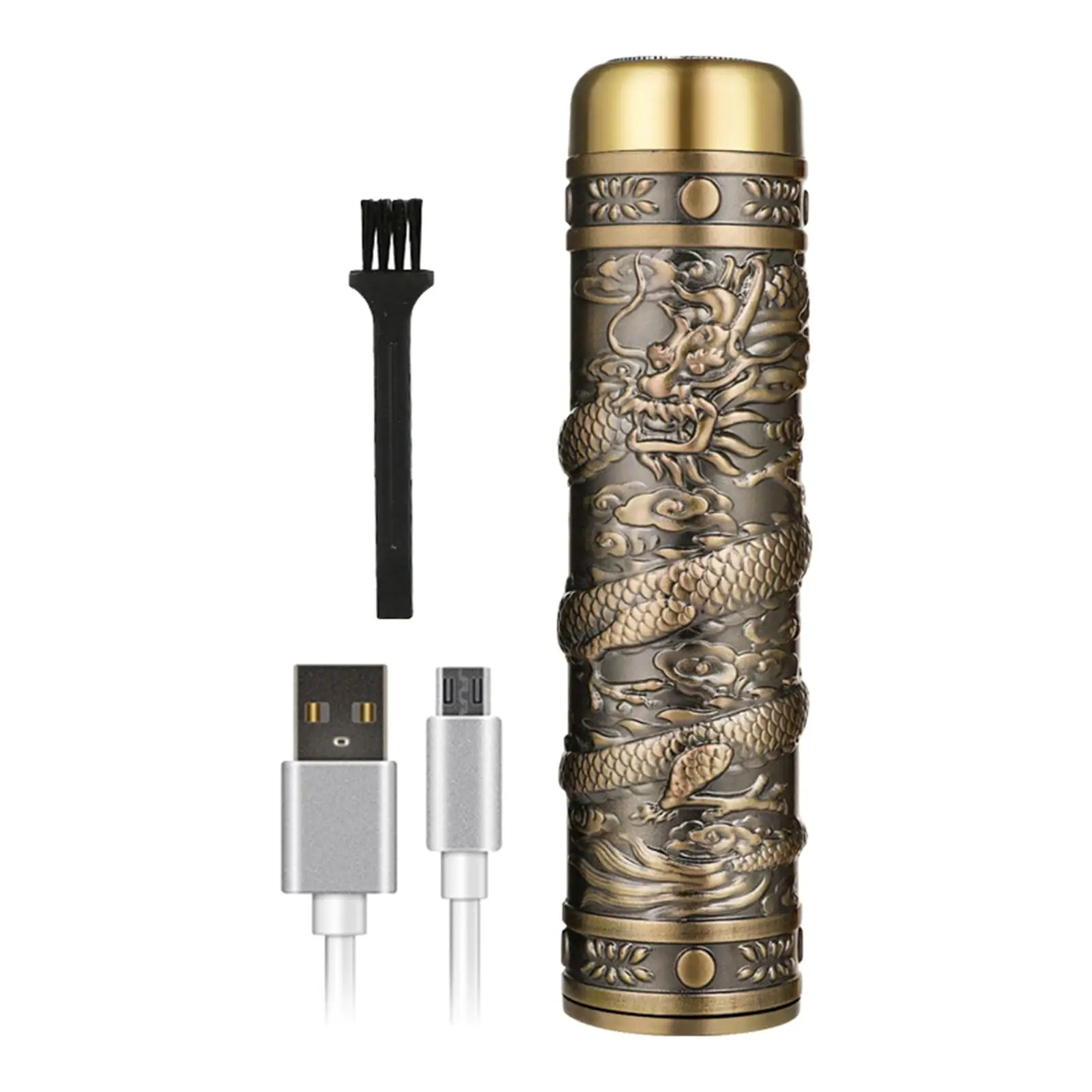 

Electric Beard Trimmer IPX5 Waterproof Body Wash Mini Compact Shaving Vintage Cordless Edgers Shaver for Barber Barbershop Home