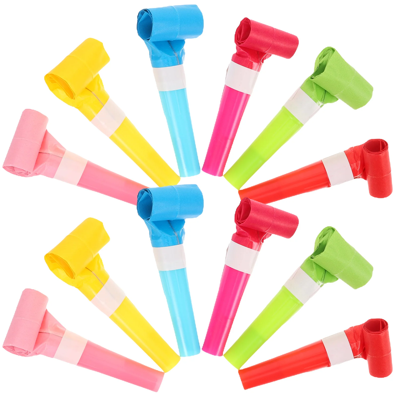 

60pcs 6cm Solid Color Whistles Plastic Noise Makers Cheering Props Party Playing Whistle for Kids Children (Random Color)