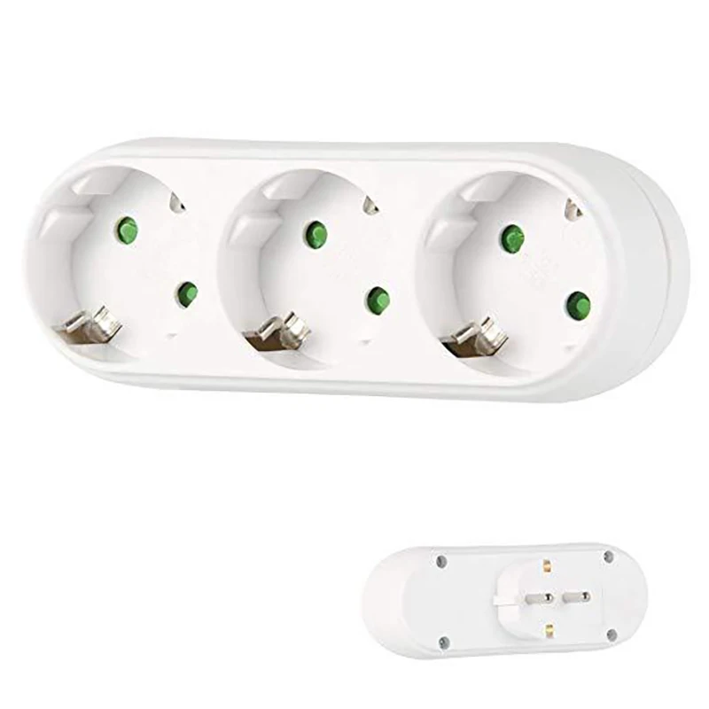

European Conversion Plug 1 To 3 Wireless Socket Adapter EU Standard Power Adapter Socket Travel Plugs Converter