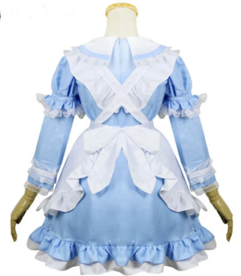 Костюм Сисси униформа небесно-голубого цвета кукольный воротник с лацканами