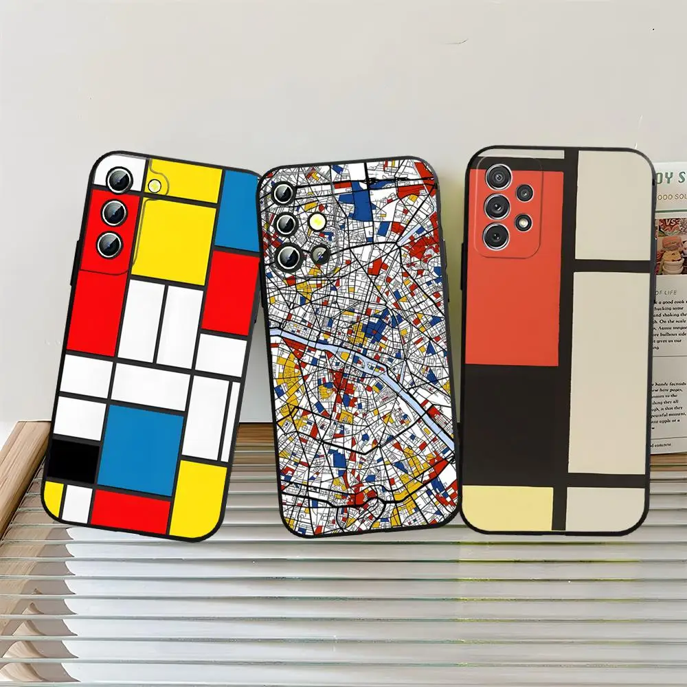 Фото Чехол M-Mondrians для Samsung S25, S26, S24 Ultra, S22, S23, S20 FE, S21 Plus, A54, A34, A16, A53 (задняя крышка) №1