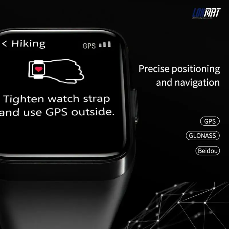 LOKMAT ZEUS 2 GPS Фитнес Смарт-браслет трекер водонепроницаемый монитор здоровья