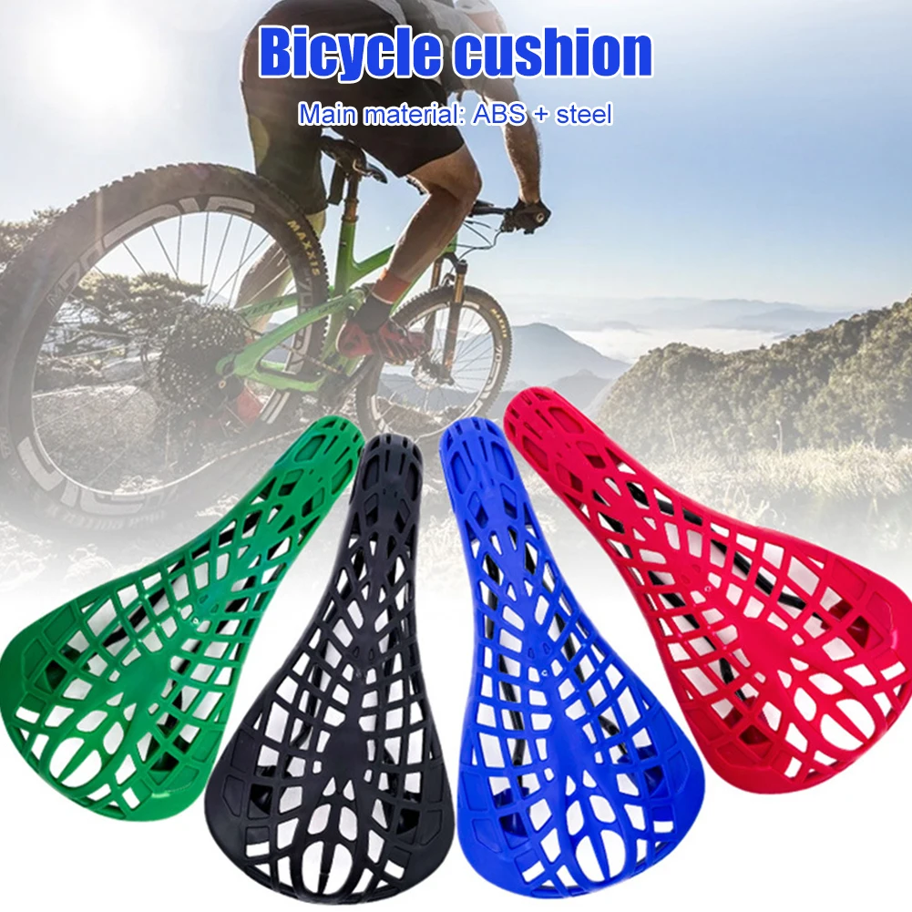 

Bicycle Saddle Super Light Plastic MTB Bike Saddle Seat Cushion Hollow Breathable Widened Seat Cushion Outdoor Cycling Accessory