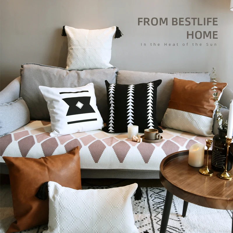 Современный полиуретановый декоративный чехол для дивана подушки кровати